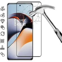 Mtp Products OnePlus 12R/Ace 3 Heltäckande Härdat Glas Skärmskydd - 9H - Svart Kant