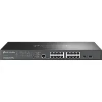 TP-LINK Omada SG3218XP-M2 L2+ Hanterad Nätverksswitch 16 Portar 2.5G Ethernet PoE+ Svart