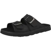 Clarks Solsbury Rem Svart Läder Sandaler