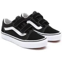 Vans Skor - Old Skool - Svart/Vit m. Velcro - - 34,5 - Skor