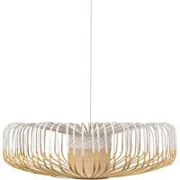 Forestier Hänglampa Bamboo up XXL, dimbar, Ljust trä, Vardagsrum / matsal, Bambu, Design, Pendellampa