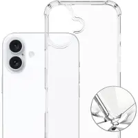 4smarts Hybrid Case Ibiza Backcover Apple iPhone 16 Transparent Induktiv laddning 541182