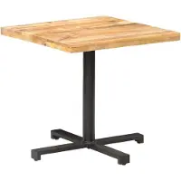 vidaXL Cafébord fyrkantigt 80x80x75 cm grovt mangoträ