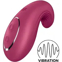 Satisfyer Dipping Delight - uppladdningsbar klitorisstimulator (röd)
