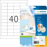 Herma Adressetiketter A4 | 48,5 x 25,4mm | Premium 4357 | vit | 1.000st