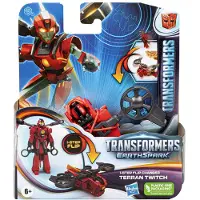 Transformers Lekar EarthSpark 1-Step Flip Changer Terran Twitch, 10 cm Actionfigur