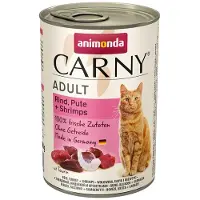 Animonda Carny Adult Nötkött, pytt + räkor 6 x 400 g