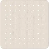 Wenko Shower mat Mirasol Beige, Halkskyddsmatta för dusch, Vuxna, Beige, Gummi, 540 mm, 540 mm