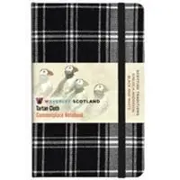 Waverley S.T. (M): BlackWhite Pocket Genuine Tartan Cloth Commonplace Notebook