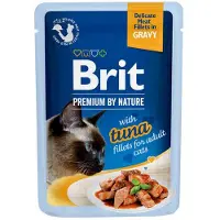 Brit Premium Cat Fillets in Gravy våtfoder med tonfisk i sås för katter 24x85g