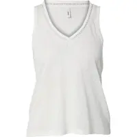 ONLY Broderad topp 'ONLPenny' vit