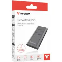 Verbatim TurboMetal - SSD - 1 TB - extern (portabel) - USB4 (USB-C kontakt)