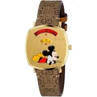 Gucci Disney X YA157420 Grip unisexklocka - 35 mm guld, rostfritt stål
