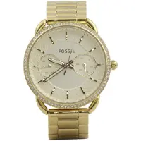 Fossil Damer Tailor Klocka - Guldurtavla & Guld Rostfritt Stålarmband ES4263 gyllene