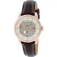 Fossil Townsman herrklocka med automatiskt urtavla och läderrem, design. snygg, enkel, diskret maskulin. Perfekt ME3078 vit