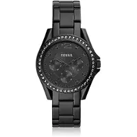 Fossil Riley Multifunktionell Svart Rostfritt Stål Klocka ES4519