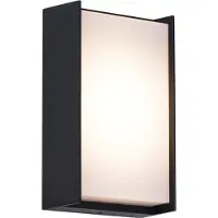 QAZQA Modern utomhusvägglampa svart inkl. LED IP65 - Packet