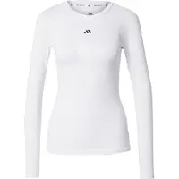 Adidas Funktionstopp 'TECHFIT Long Sleeve Training' vit