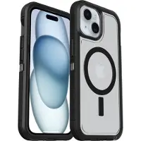 Otterbox Defender Series XT Backcover Apple iPhone 17e, iPhone 16e, iPhone 15, iPhone 14, iPhone 13 Transparent, Svart Induktiv laddning, MagSafe-kompatibel