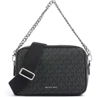 Michael Kors för kvinnor. 32S5SYTC5V Bryant medium axelremsväska med logotyp svart (OSFA), Casual, Presenning