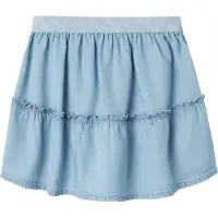 Name it Kjol - NmfMia - Ljusblå Denim - - 3 år (98) - Kjol