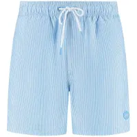 Shiwi Badshorts 'Mike' ljusblå / vit