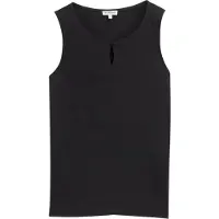 Tom Tailor Fabric Mix Crew Neck ärmlös T-shirt