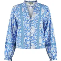 Shiwi Blus 'Elsie' blå / azur / vit