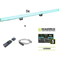 Eurolite set 5x LED PR-100/32 Pixel DMX Rail + Madrix-programvara (20000909)