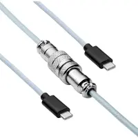 Akyga USB-kabel USB 2.0 USB-C-kontakt 3.00 m Vit AK-USB-49