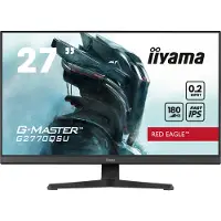Iiyama G-MASTER Red Eagle G2770QSU-B6 - LED-skärm - spel - 27 - 2560 x 1440 WQHD @ 180 Hz - Fast IPS - 400 cd/m² - 1200:1 - 0.2 ms - HDMI, DisplayPort - högtalare - svart, matt