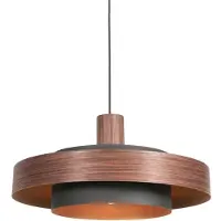 Anne Lighting Hänglampa Flinter, dimbar, Mörkt trä, Vardagsrum / matsal, Metall, Modern, Pendellampa