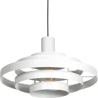 Steinhauer Hänglampa Halo Cirque, dimbar, Vitt / opal, Vardagsrum / matsal, Metall, Modern, Pendellampa