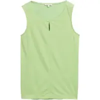Tom Tailor Fabric Mix Crew Neck ärmlös T-shirt