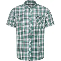 Lonsdale Skjorta 'Brixworth' grön / svart / vit