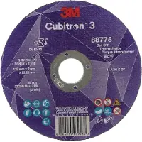 3M Cubitron III skärskiva 86580 80+ T41 125 mm x 0,8 mm x 22,23 mm EN 25 (förpackning 50 st / kartong)