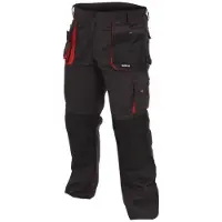 YATO Byxor YT-80148; L; svart röd