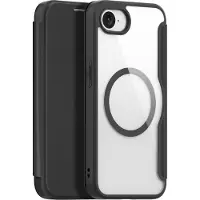 DUX iPhone 16e/17e Skin X Pro magnetiskt flip skal- Svart