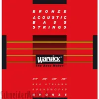 Warwick Red Bronze Acoustic Bass Strings 4 Medium Scale Strings