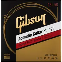 Gibson 80/20 Bronsbelagda Medium Akustiska Strängar 13-56