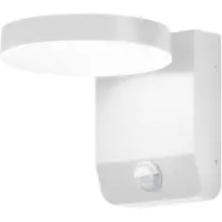 CMD Utomhus vägglampa med rörelsesensor 9113, Vitt / opal, Aluminium / grå / zink, Modern