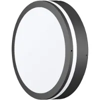 CMD LED utomhus vägglampa 9084, Svart, Aluminium / grå / zink, Modern, LED-vägglampa utomhus