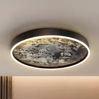 Schuller Valencia LED taklampa Stone, Svart, Vardagsrum / matsal, Metall, Modern, LED-taklampa