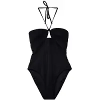 Calvin Klein Halter Neck Swimsuit Structured