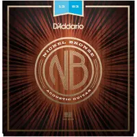D'addario And Co NB1253 Nickel Bronze Acoustic Guitar Strings Light 12-53