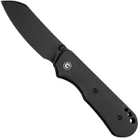 CIVIVI Crabby C24055-3 Blackwashed 14C28N, Black Canvas Micarta, pocket knife, Ken Onion Jr. design