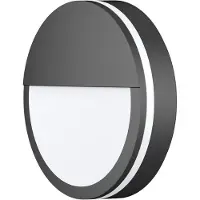 CMD LED utomhus vägglampa 9085, Svart, Aluminium / grå / zink, Modern, LED-vägglampa utomhus