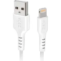 SBS TECABLEUSBIP589W, 1 m, Lightning, USB A, Hankoppling, Hankoppling, Vit