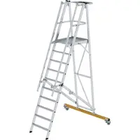 MUNK Günzburger Steigtechnik 52310 Aluminium Plattformledare Montering med verktyg Arbetshöjd (max.): 4.3 m 49 kg