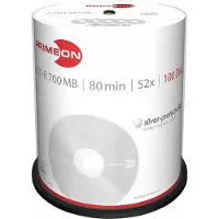 Primeon 2761103 CD-R 80 700 MB 100 st Spindel Matt silveryta